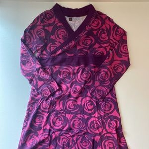 Tea Collection Girls Wrap Dress - Rose Floral - Size 6